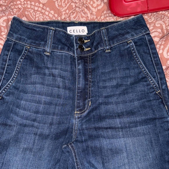 Cello Dark Blue Flare Jeans - Picture 6 of 7